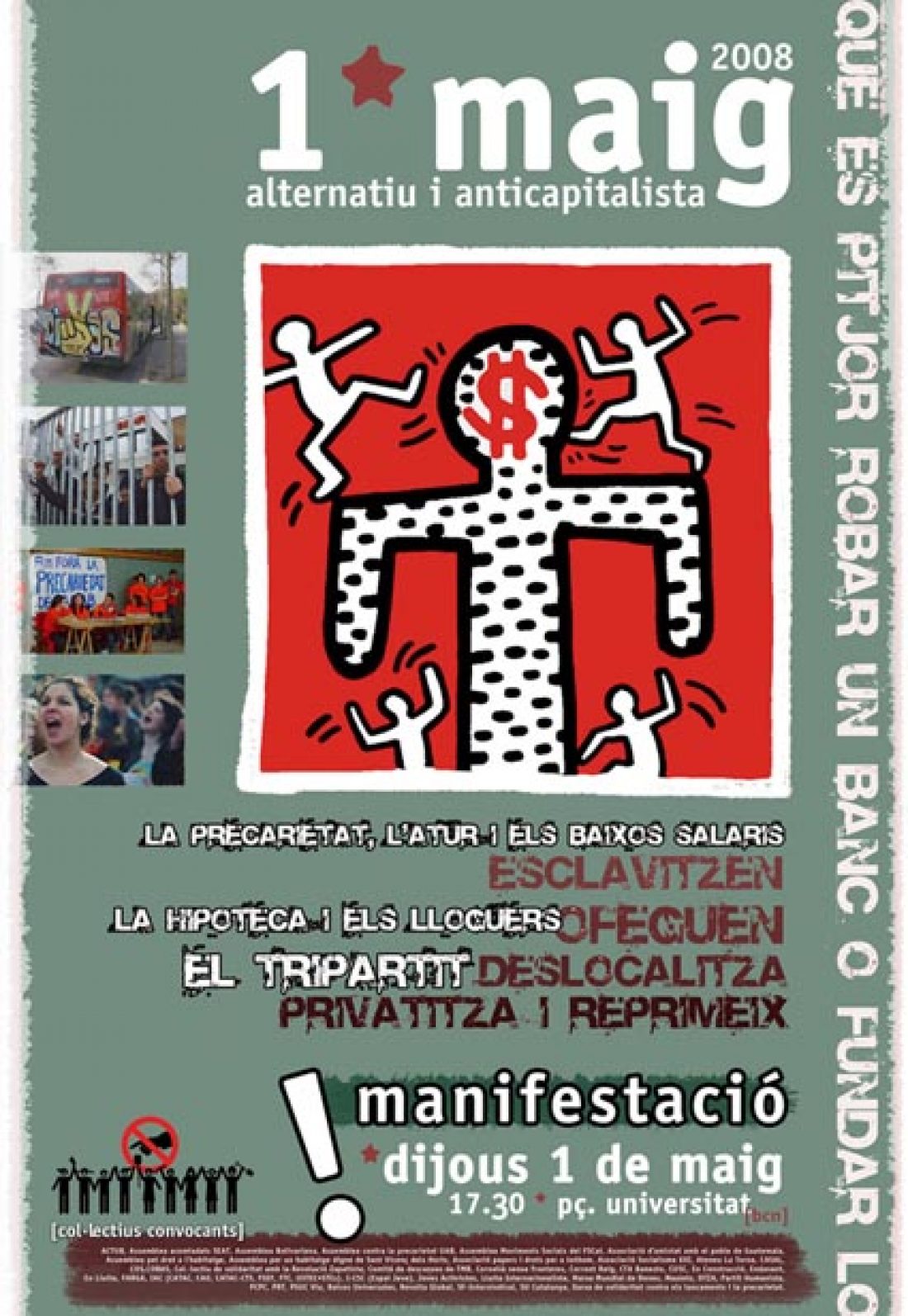 Cartel 1 mayo Alternativo 2008 (Barcelona)