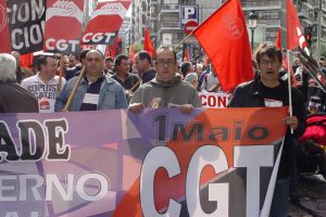 Vigo : fotos de la manifestación conjunta de CGT y CUT