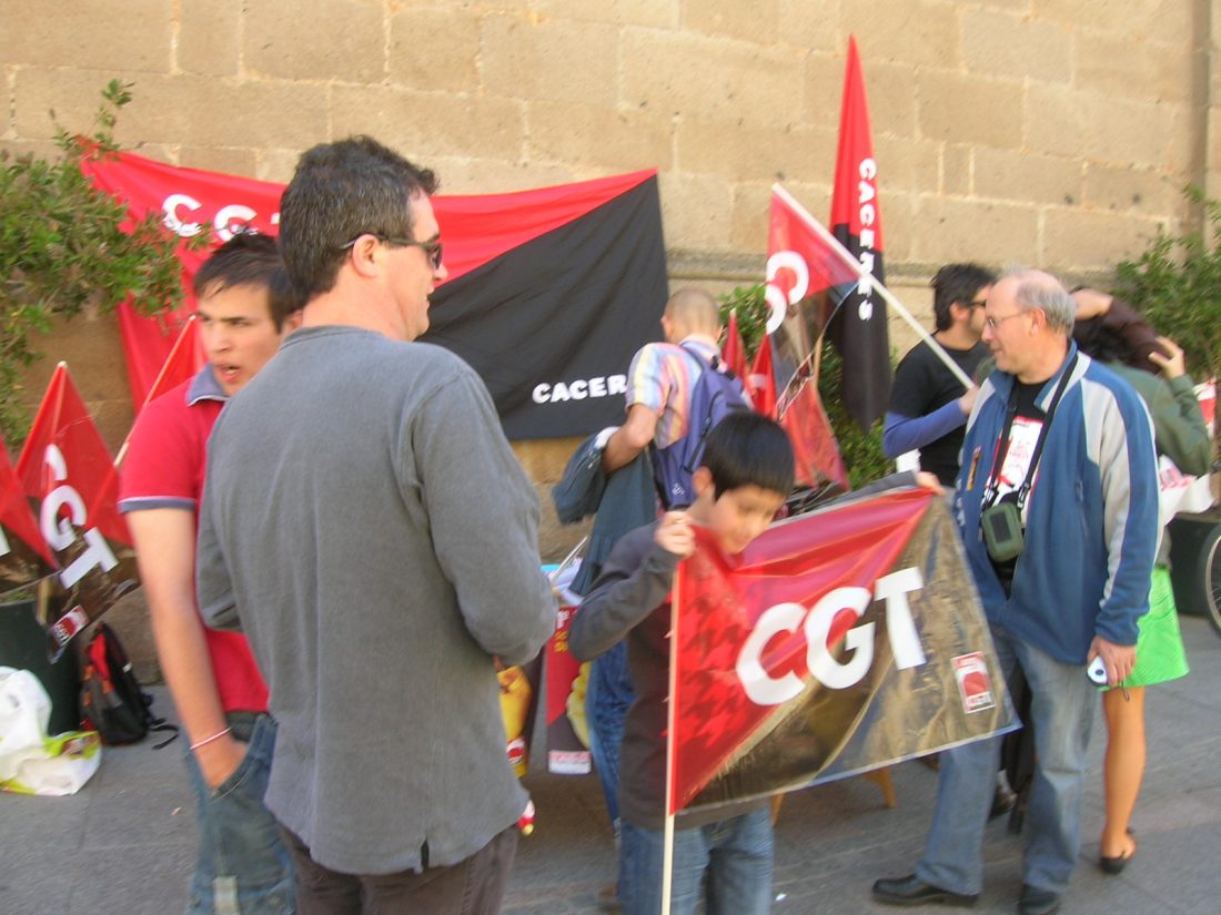Cáceres : crónica y fotos de la concentración de CGT