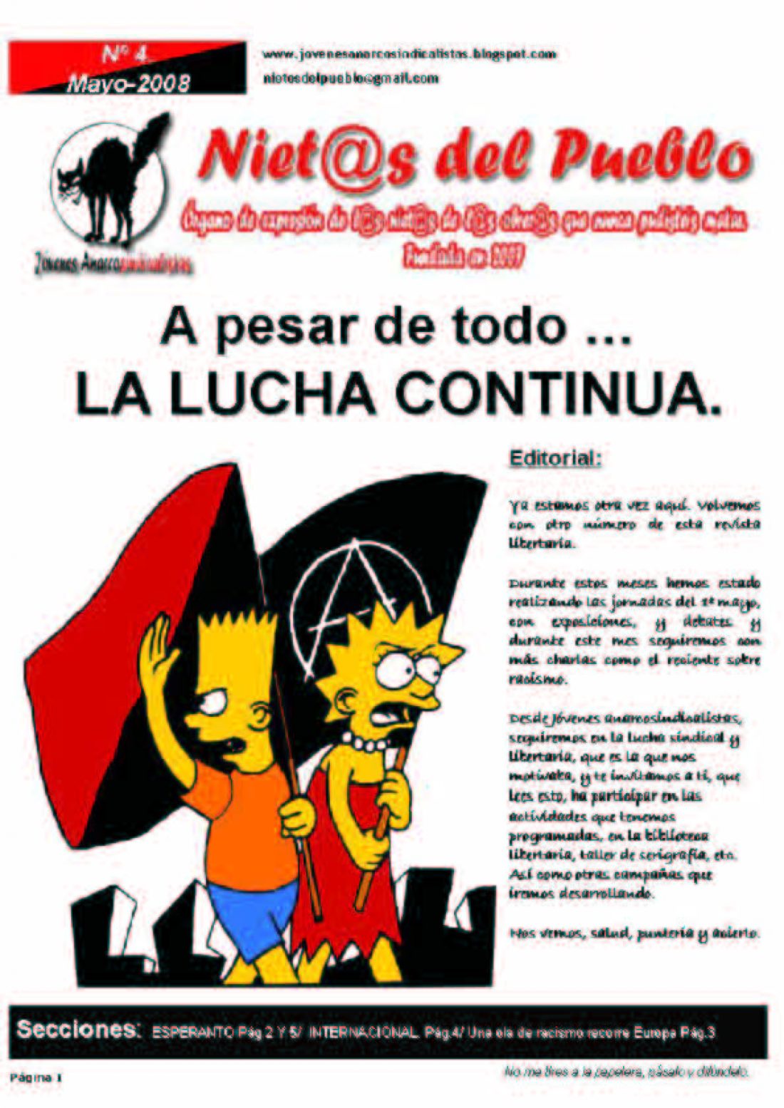 «Nietos del Pueblo» nº 4 (Joves Anarcosindicalistes – CGT València)