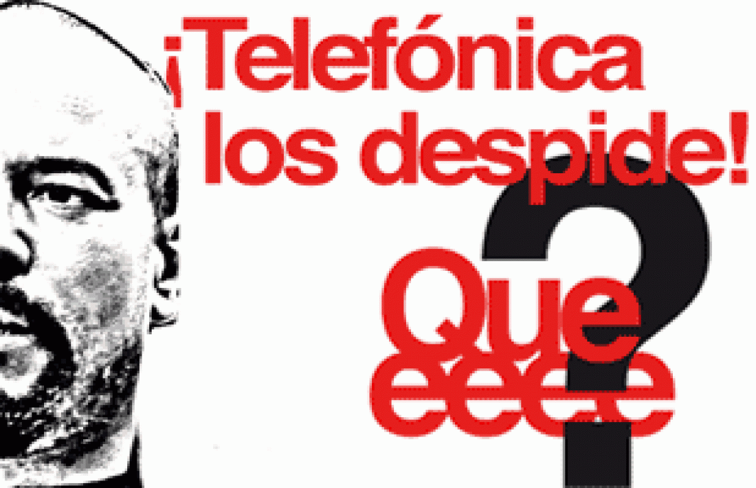 ¡No a la represión en Telefónica !