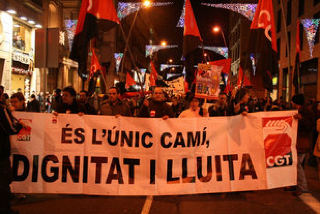 Multitudinaria manifestación en Barcelona el 29 de noviembre para exigir que “la crisis la paguen los ricos”