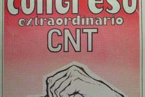 Cartel VI Congreso Extraordinario CNT (Valencia 1980)