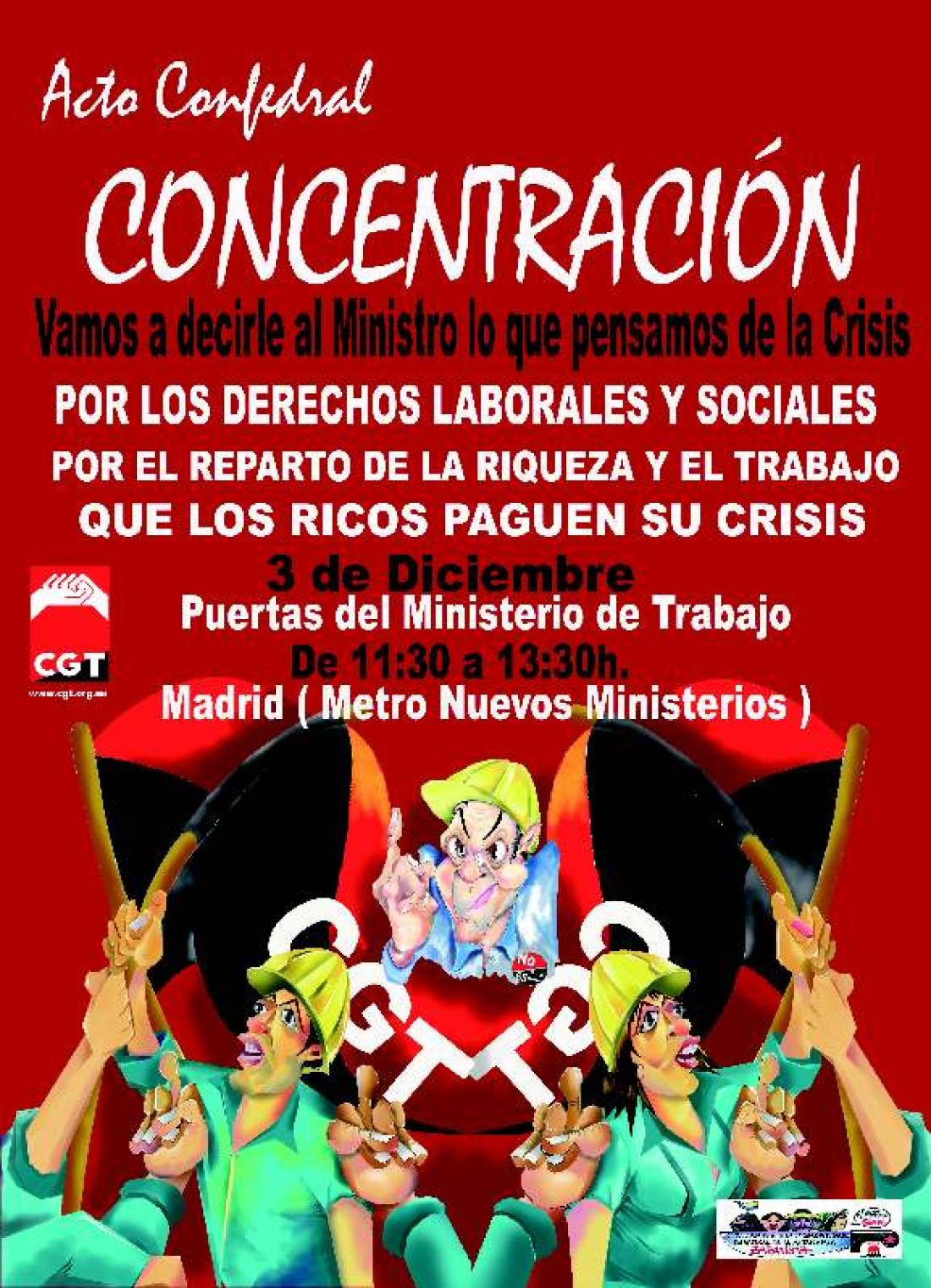 Todas y todos a Madrid : Acto Confederal del 3 de Diciembre.