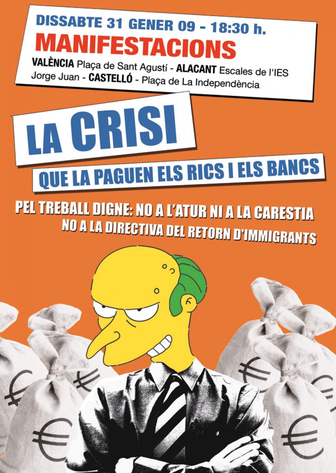 Crónica de la manifestación sobre/contra la crisis en Valencia