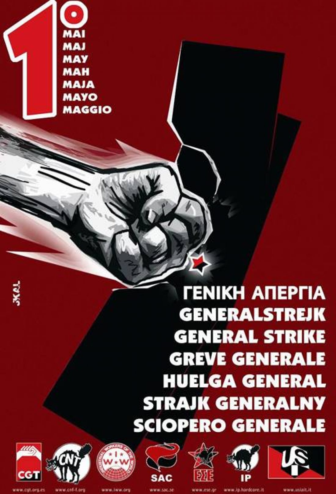 Cartel Primero de Mayo 2009 Internacional