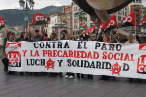 Concentración de CGT Bilbao : Contra el paro y la precariedad social