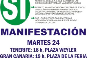 Tenerife, 24 de noviembre : Concentración en defensa de los servicios públicos