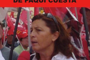 2 de julio, Valencia : Concentración por la readmisión de Paqui Cuesta