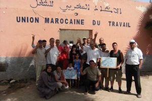 CNT-F y CGT visitan a los mineros de Khouribga (Marruecos)