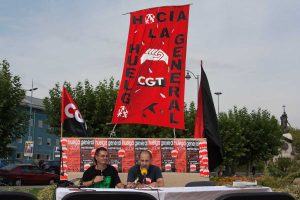 La policía asalta y desmantela el Campamento Libertario de CGT en Valladolid