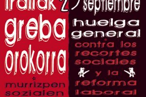 Vitoria-Gasteiz, 15 de Septiembre : Charla-Debate y Manifestación