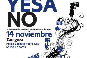 Zaragoza, 14 de Noviembre : Manifestación contra el recrecimiento de Yesa