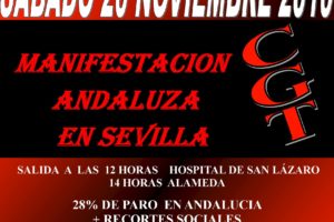 Sevilla, 20 de noviembre : Manifestación contra la reforma laboral y los recortes sociales