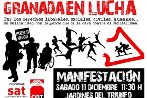 Granada, 11 de diciembre : Manifestación por los derechos laborales y sociales