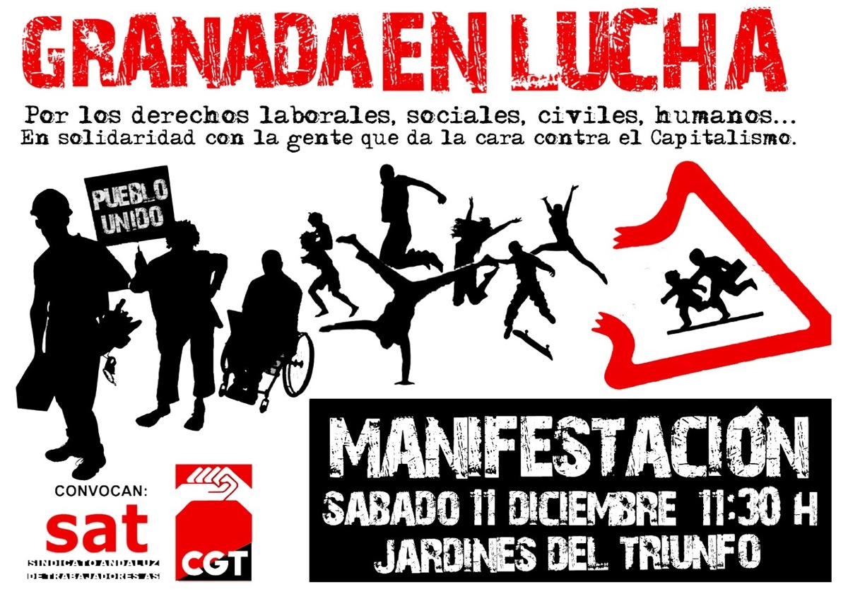 Granada, 11 de diciembre Manifestación por los derechos