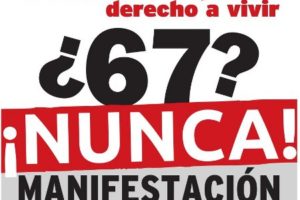 Burgos, 27 de Enero : Manifestación contra la jubilación a los 67 años