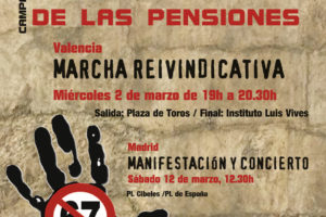 Valencia, 2 de Marzo : Asamblea de delegad@s, y Jornada de Lucha contra los recortes