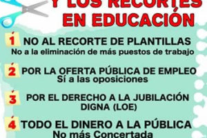 Alacant, 12 de Abril : CGT convoca concentración contra el pacto social y los recortes en educación