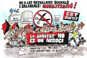 Barcelona, 14 de Abril : Movilizaciones contra los recortes en sanidad y en defensa de los servicios públicos