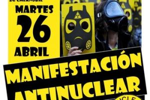 Valladolid, 26 de Abril : Manifestación antinuclear con motivo del 25 aniversario del accidente de Chernóbil