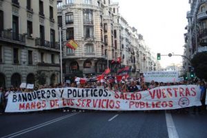Madrid : Multitudinaria manifestación en defensa de los Servicios Públicos (18 Sept.)