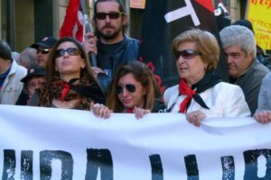 1º de Mayo en Barcelona. Manifestación y carta de Laura Gómez desde su secuestro
