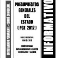 Boletin 136: Presupuestos Generales del Estado (PGE 2012)