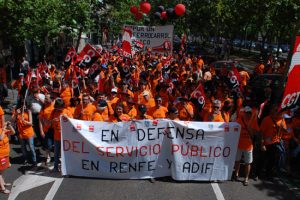 Madrid. Más de 6.000 ferroviari@s contra la privatización