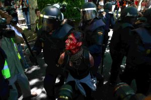 Fotos de la manifestación de apoyo a la lucha minera en Madrid