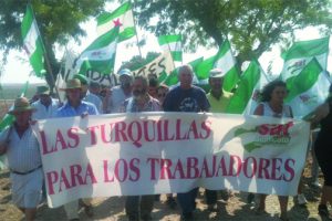 CGT muestra su “total apoyo” a los compañeros del SAT desalojados de Las Turquillas