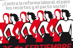 Burgos. 26-S manifestación contra la Reforma Laboral, el paro, los recortes y el pacto social