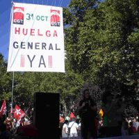 Convocatoria de asamblea de delegados y afiliados en Barcelona para organizar la HG 31-O