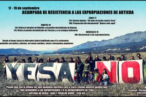 17-19 de septiembre: Acampada de resistencia a las expropiaciones en el pantano de Yesa