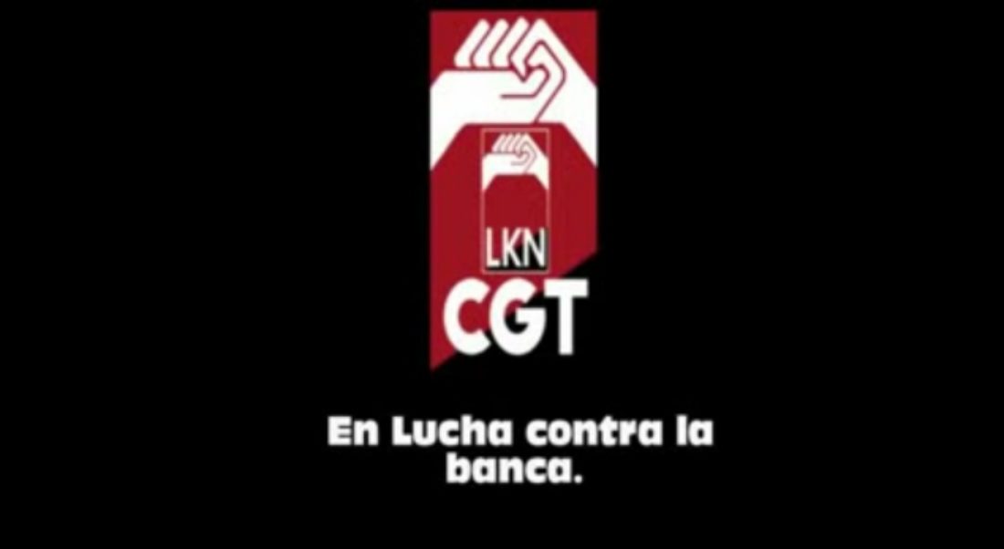 Mitin CGT LKN contra la banca [video]