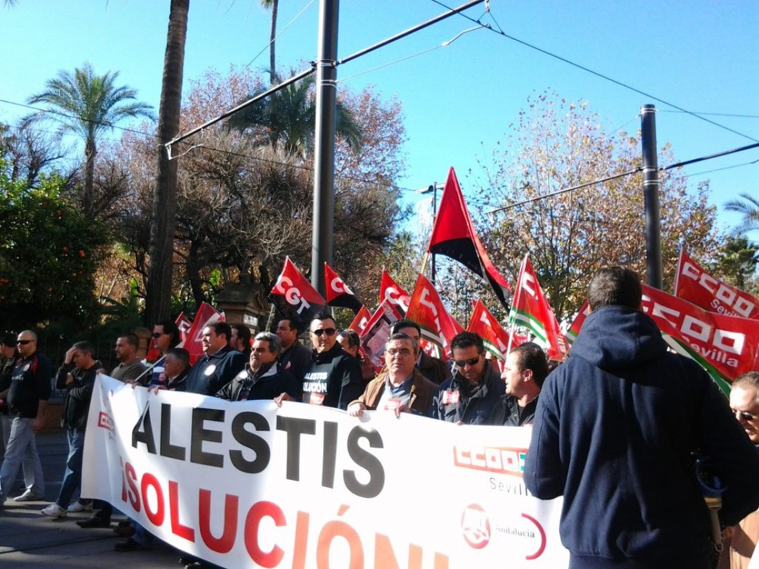 Sevilla. Convocada Huelga de 24h del 4 al 8 de febrero contra el ERE en ALESTIS AERÓPOLIS