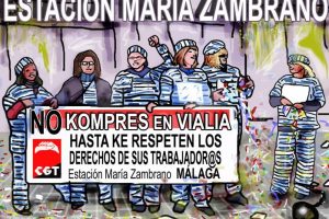 Málaga. EULEN provoca que vuelvan a sonar tambores de huelga en Vialia