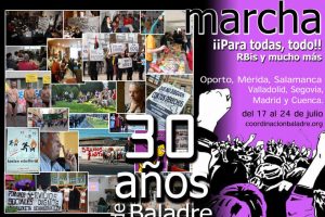 La coordinación Baladre celebra sus 30 años con una Caravana-Marcha