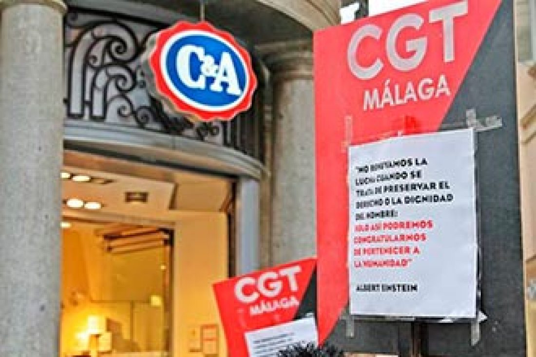 CGT Aconseja a lxs malagueñxs »No compres ropa manchada de sangre»