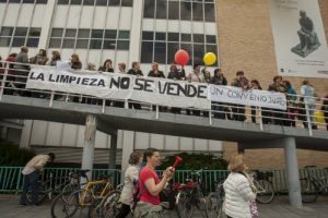 Limpiezas Sanitarias de Aragón en Huelga Indefinida. ¡Solidaridad!