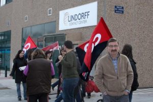 Concentración contra los despidos en Lindorff Contact Center