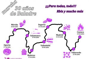 Dos marchas reivindicativas confluirán en la comarca de Villar de Cañas