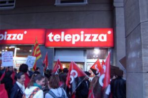 Telepizza empieza con los despidos. Concentración el 13-O en Zaragoza