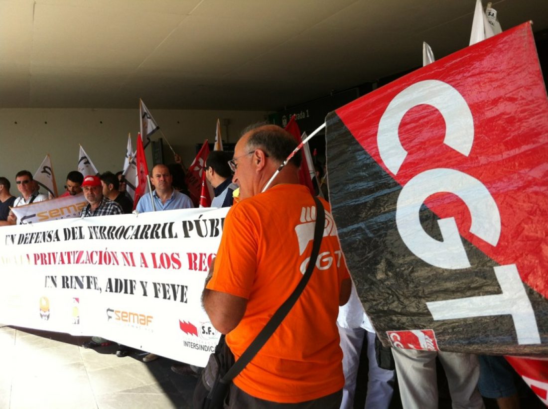 CGT- Andalucía cifra en torno al 65% el seguimiento en la huelga de Renfe