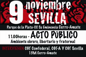Acto Público organizado por la CGT Sevilla
