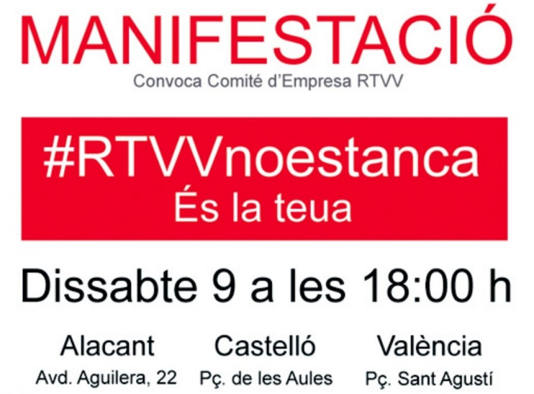 CGT-PV apuesta por la autogestión de RTVV  y llama a participar en las manifestaciones contra el cierre del ente público