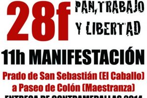 Manifestación de CGT en Sevilla el 28F, Día de Andalucía
