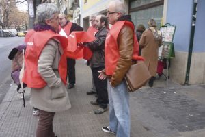 Continúa la campaña de CGT en Alicante y Valencia contra la compra de productos de la ONCE a través de los Canales Físicos Complementarios