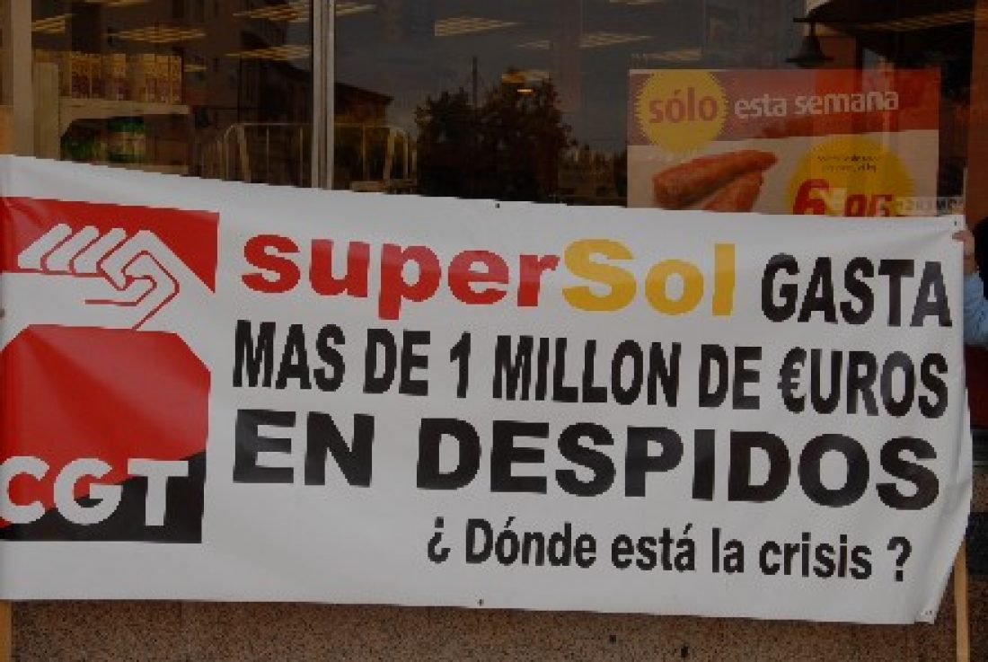 CGT convoca el 16 y 19 de abril concentraciones en Supersol en todas las provincias andaluzas