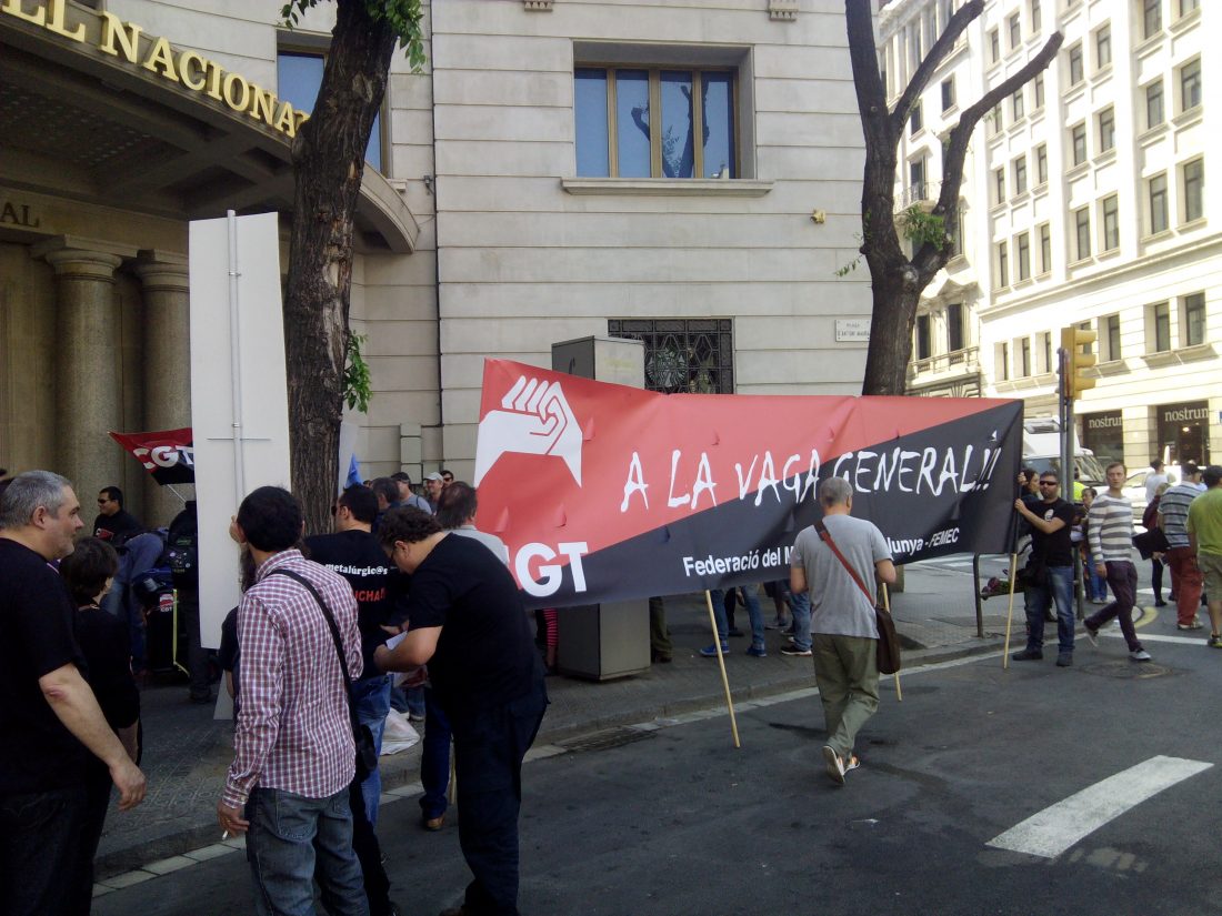 Manifestacion en Barcelona: CGT-METAL por un convenio digno
